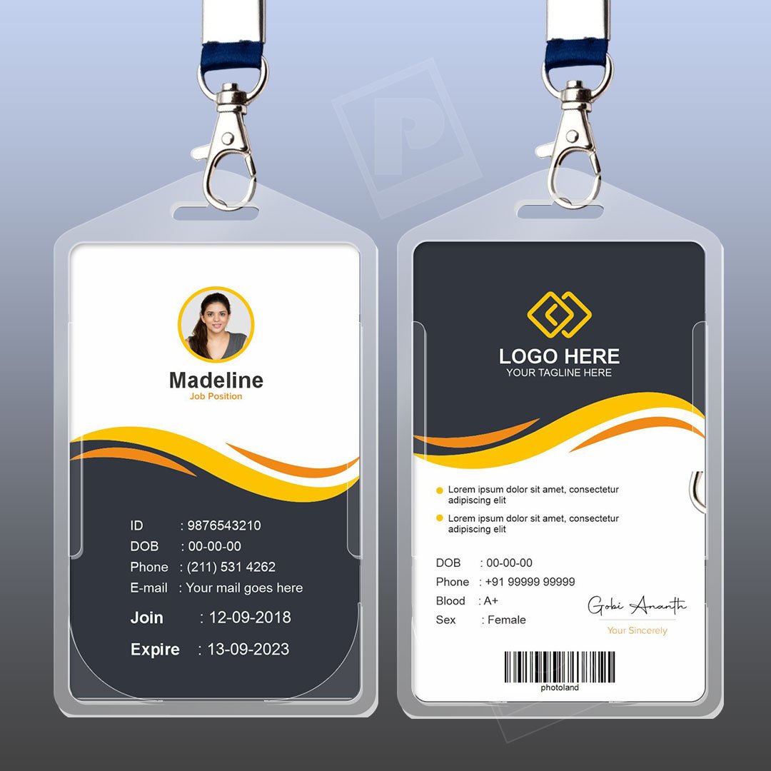 Professional-ID-Card-Vertical-Design-1_a ID Card - Image 1